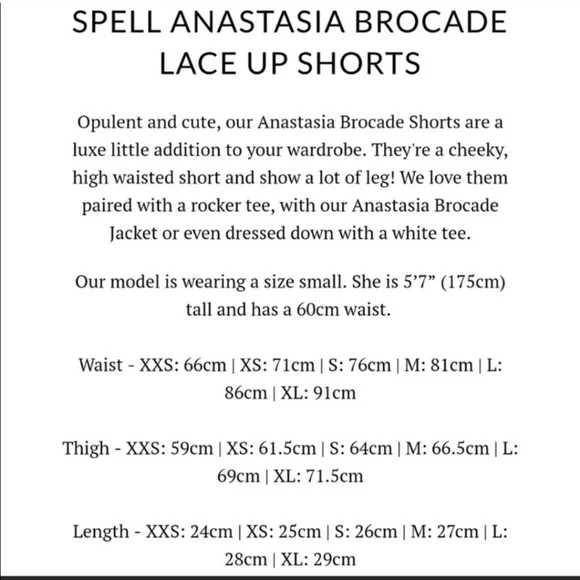 Anastasia brocade lace up shorts - Picture 4 of 11